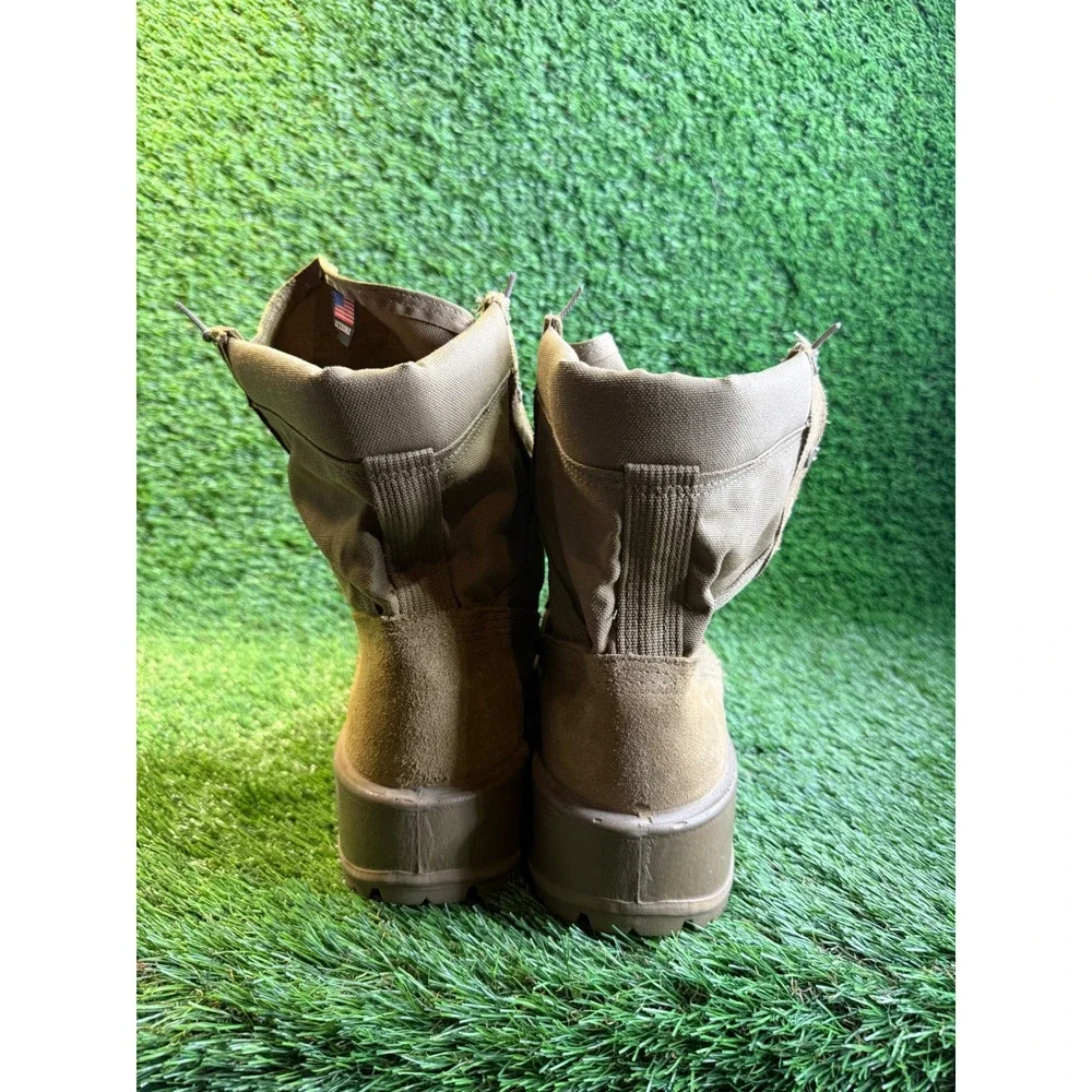 Altama Coyote Tan Suede Nylon Military Combat Tactical Boots Made in USA Mens
